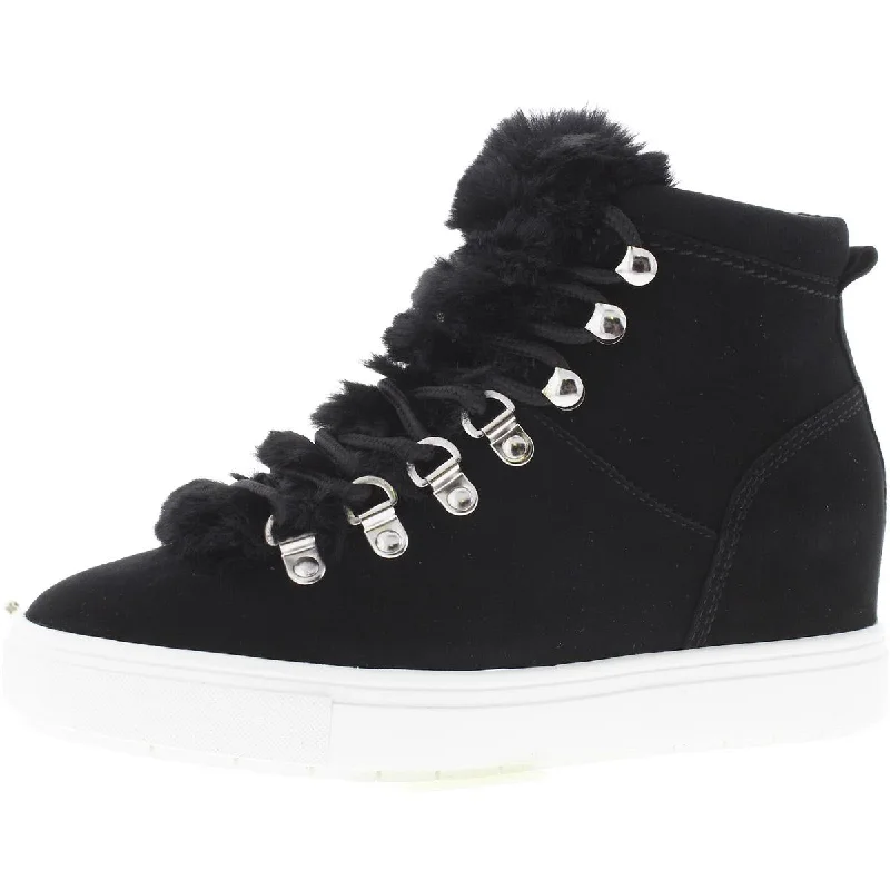 Kalea Womens Leather Fashion High-Top Sneakers