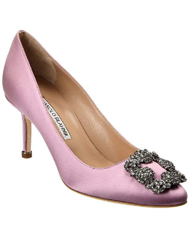 Manolo Blahnik Hangisi 70 Satin Pump