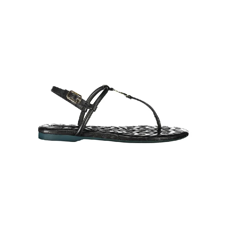 Patrizia Pepe Black Leather Women's Sandal