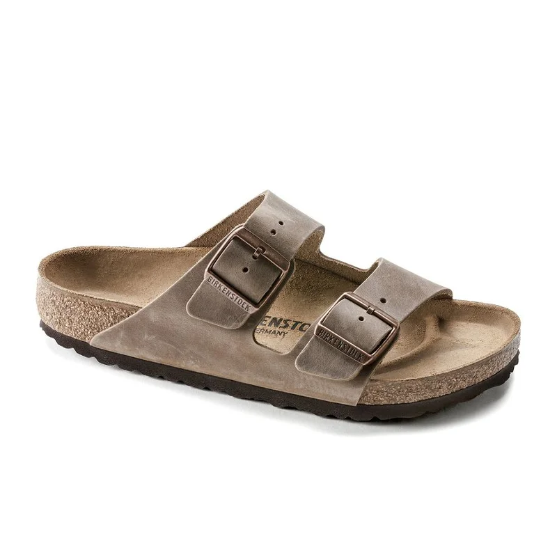 Birkenstock Arizona Slide Sandal (Unisex) - Tobacco Oiled Leather