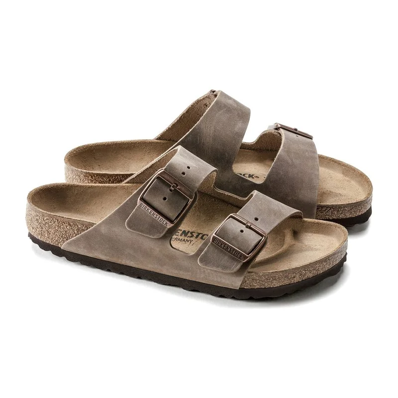 Birkenstock Arizona Slide Sandal (Unisex) - Tobacco Oiled Leather