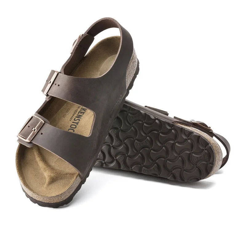 Birkenstock Milano Backstrap Sandal (Unisex) - Habana Oiled Leather