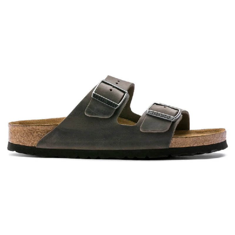 Birkenstock Arizona Soft Footbed Iron Sandal (Unisex)