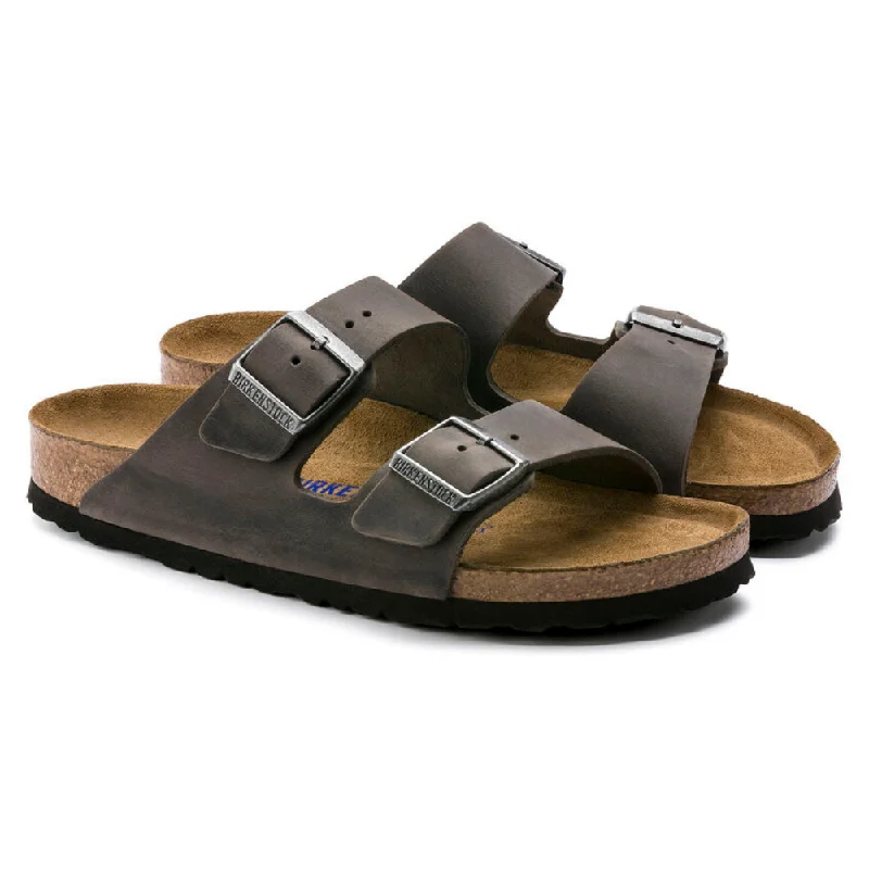 Birkenstock Arizona Soft Footbed Iron Sandal (Unisex)