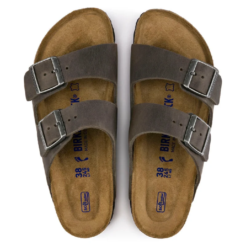 Birkenstock Arizona Soft Footbed Iron Sandal (Unisex)