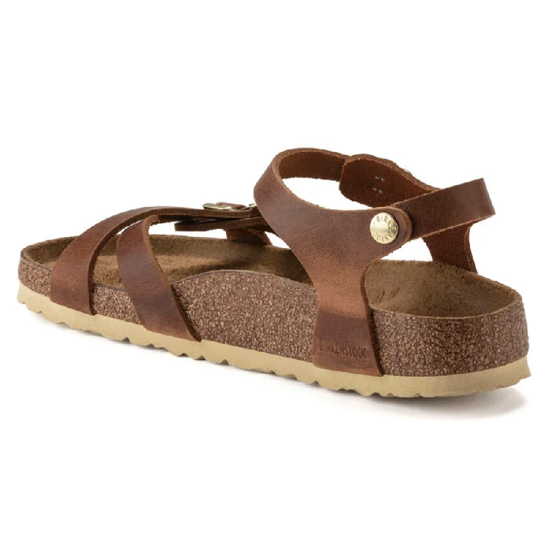 Birkenstock Kumba Cognac Oiled Leather Sandal (Women's)