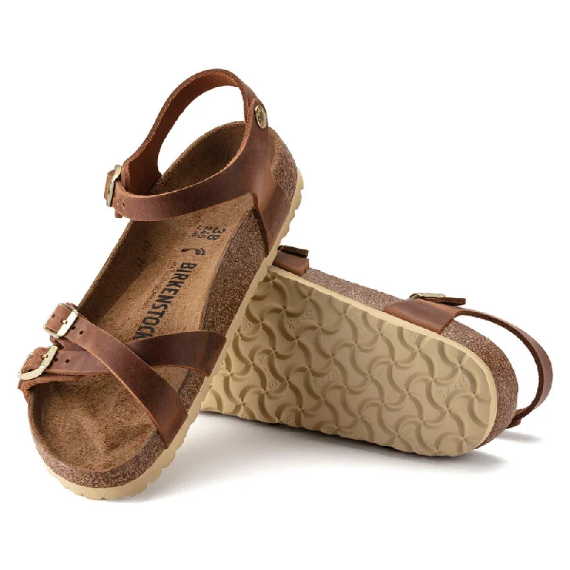 Birkenstock Kumba Cognac Oiled Leather Sandal (Women's)