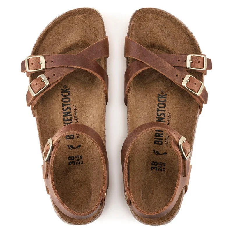 Birkenstock Kumba Cognac Oiled Leather Sandal (Women's)