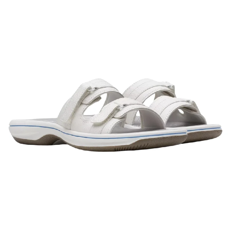 Clarks Breeze Piper White Sandal (Women's)