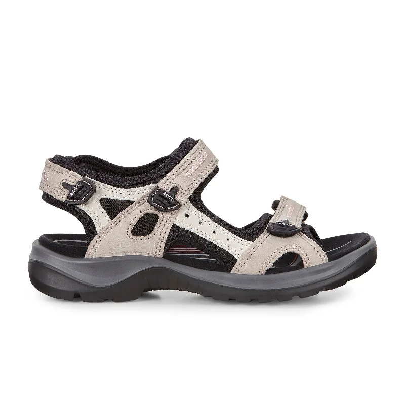 ECCO Yucatan Active Sandal (Women) - Atmosphere/Ice White/Black