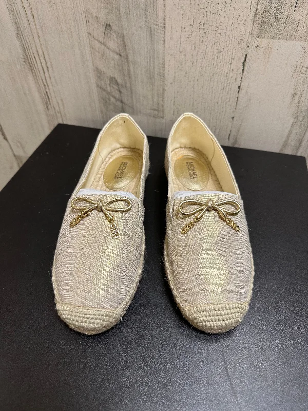 Gold Shoes Flats Michael Kors, Size 6.5