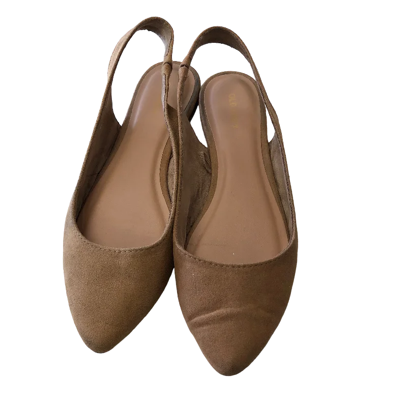 Tan Shoes Flats Ballet Old Navy, Size 8