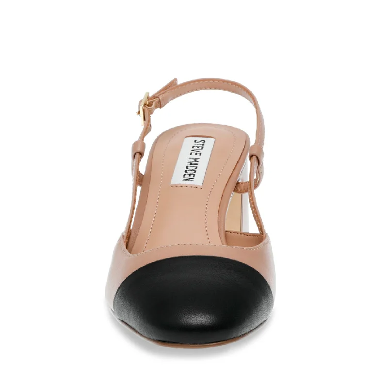 Zeina Sandal TAN/BLACK