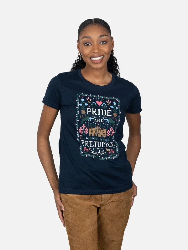 Pride and Prejudice (Puffin in Bloom) Women's Crew T-Shirt