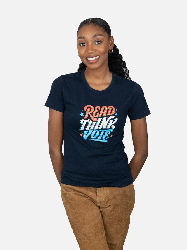 Read Think Vote Women's Crew T-Shirt