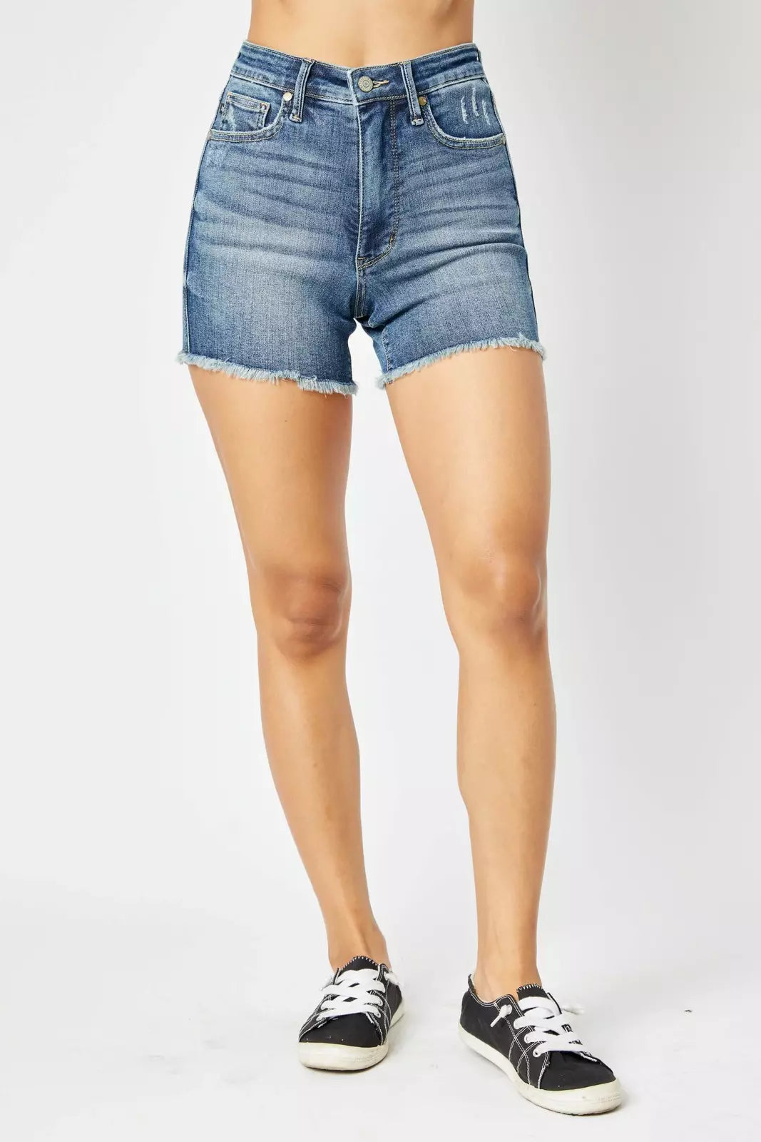 Judy Blue Tummy Control Medium Wash Shorts