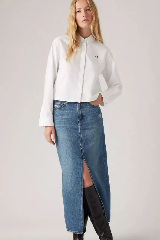 Levi's Ankle Column Skirt