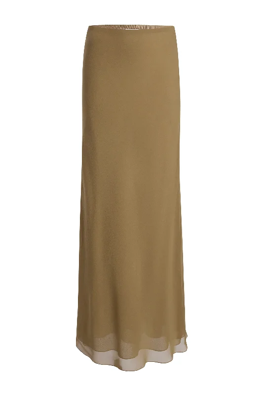 Muava Silk Maxi Skirt