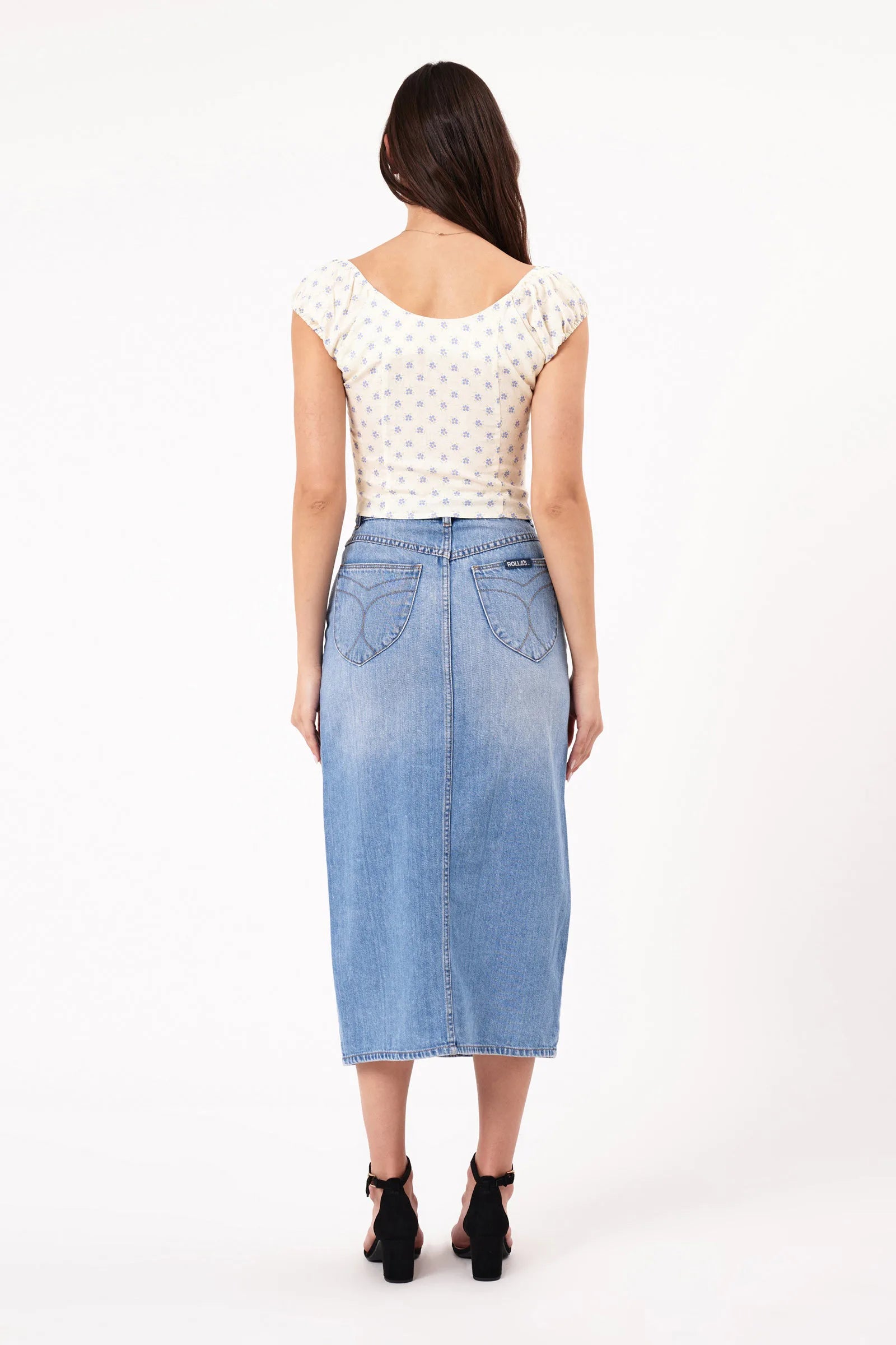 Sailor Mid Vintage Blue Skirt