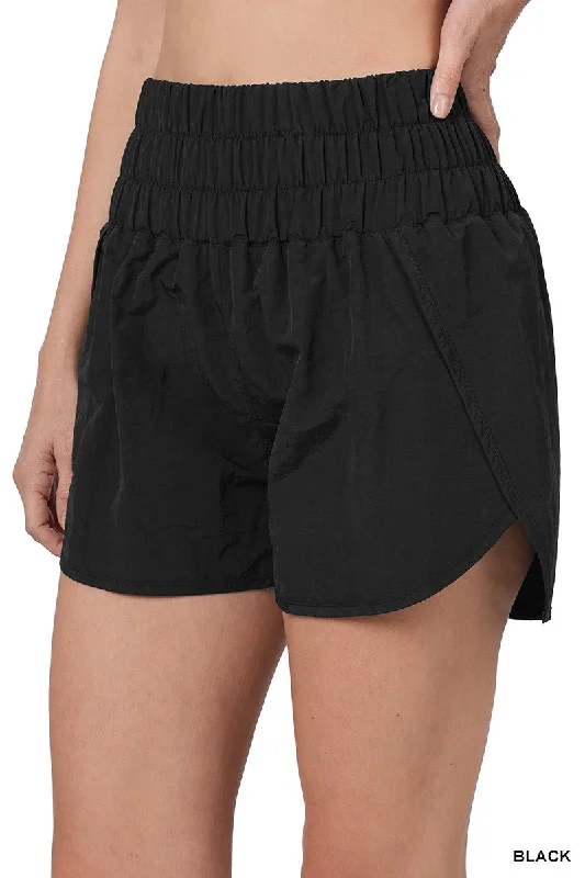 Smock Band Windbreaker Shorts