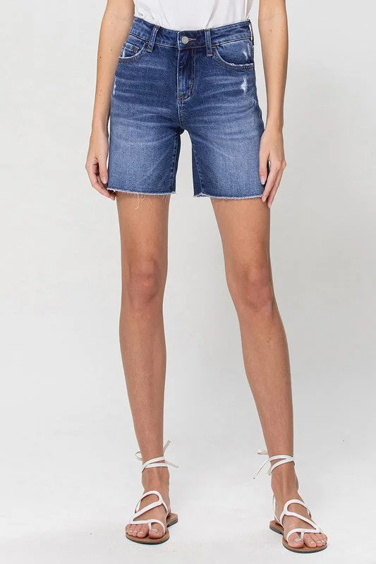 Vervet Midi Denim Shorts