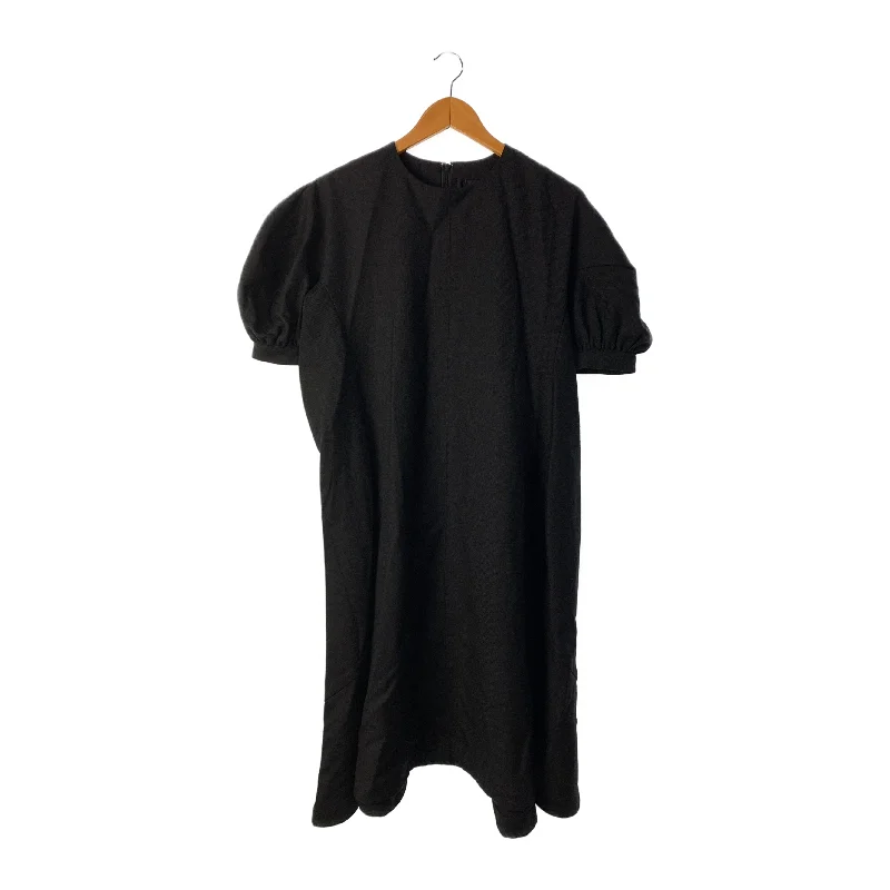 tricot COMME des GARCONS/SS Dress/S/Black/Wool/TN-O002