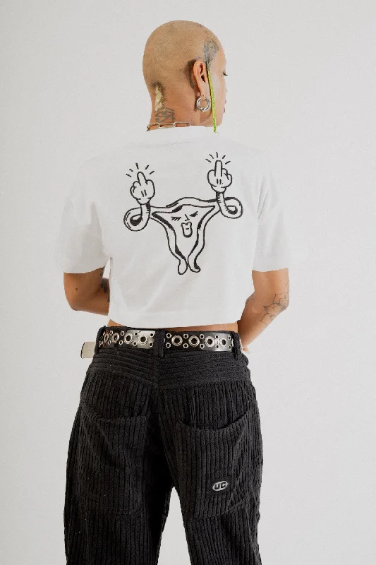 Abortion is Healthcare S/S Crop (White)