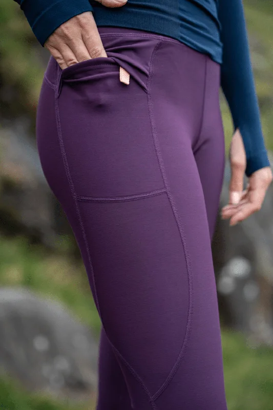 Thermal Altitude Leggings - Full Length - Mulberry