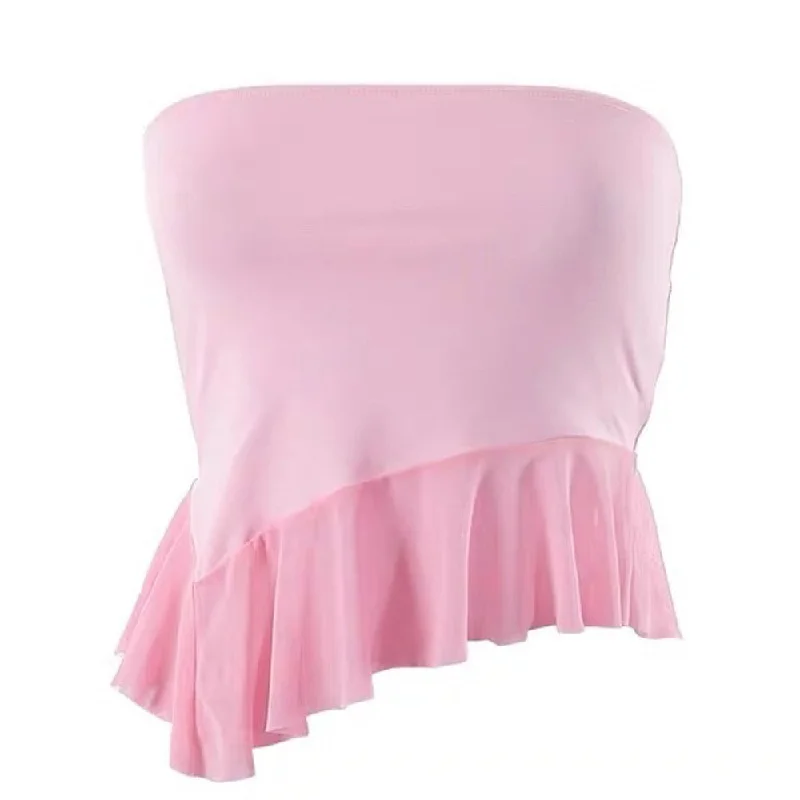 Coquette Ruffle Tube Top