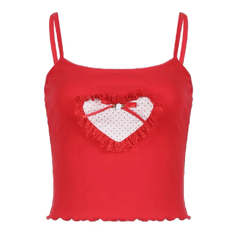 Crimson Heart Crop Top