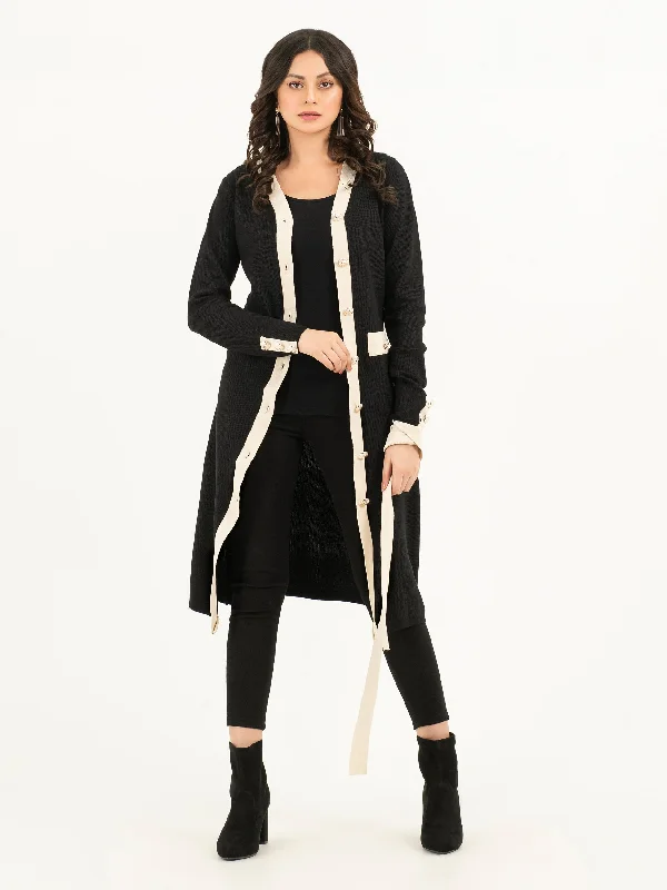 Two Tone Long Cardigan