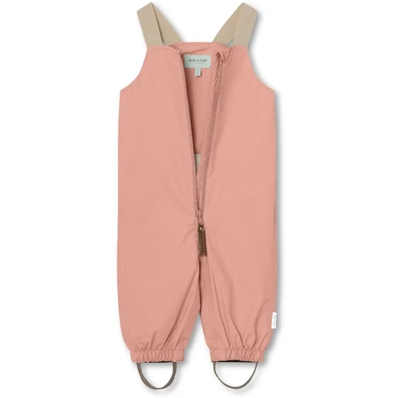 MINI A TURE WALENTAYA Spring Overalls Rosette Rose