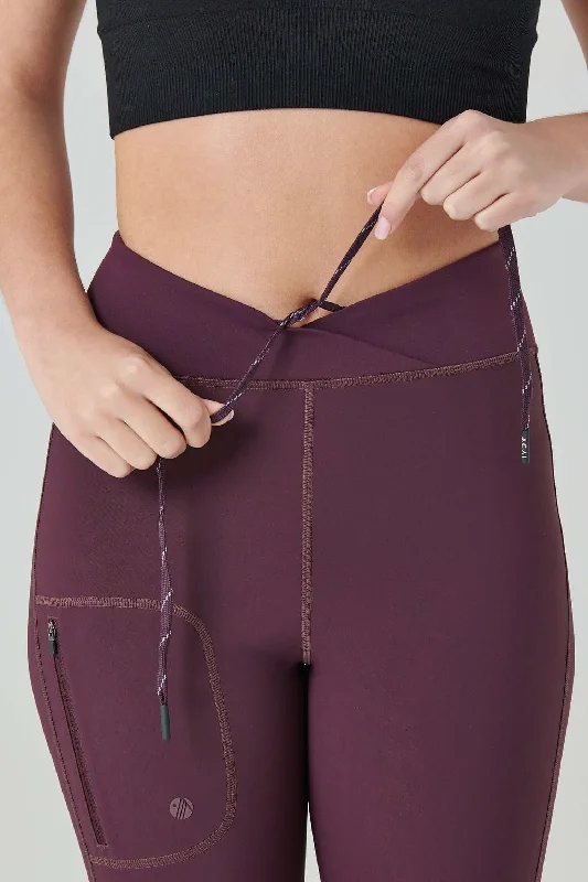 Outdoor Softshell Leggings - Aubergine