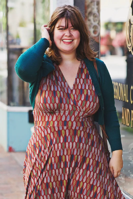 Peacock Cropped Cardigan