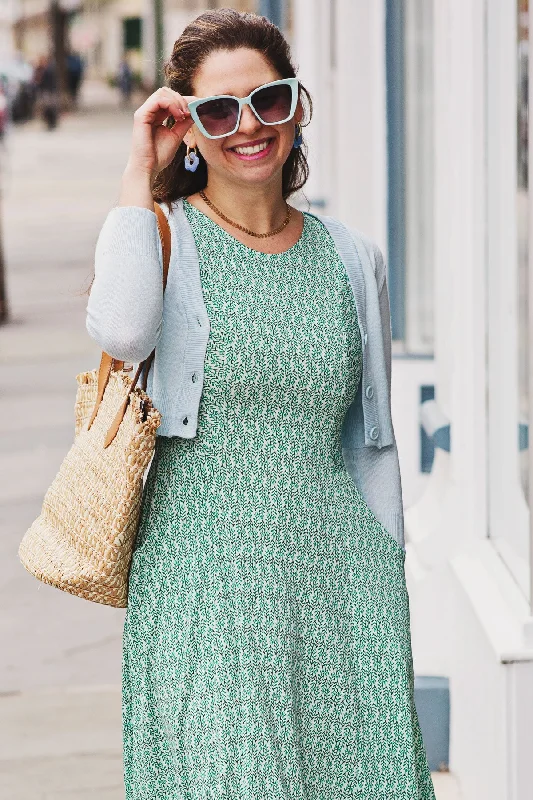 Powder Blue Cropped Cardigan