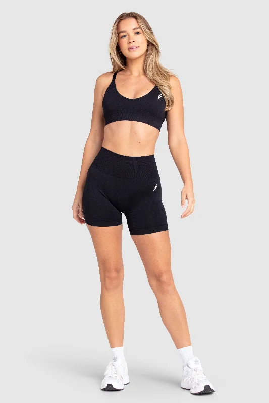 Scrunch 2 Seamless Crop - Black