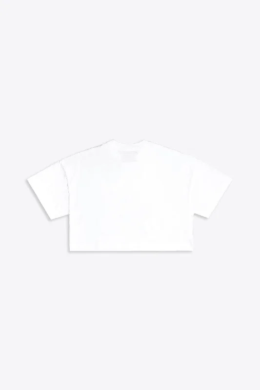 Save the Planet S/S Crop (White)