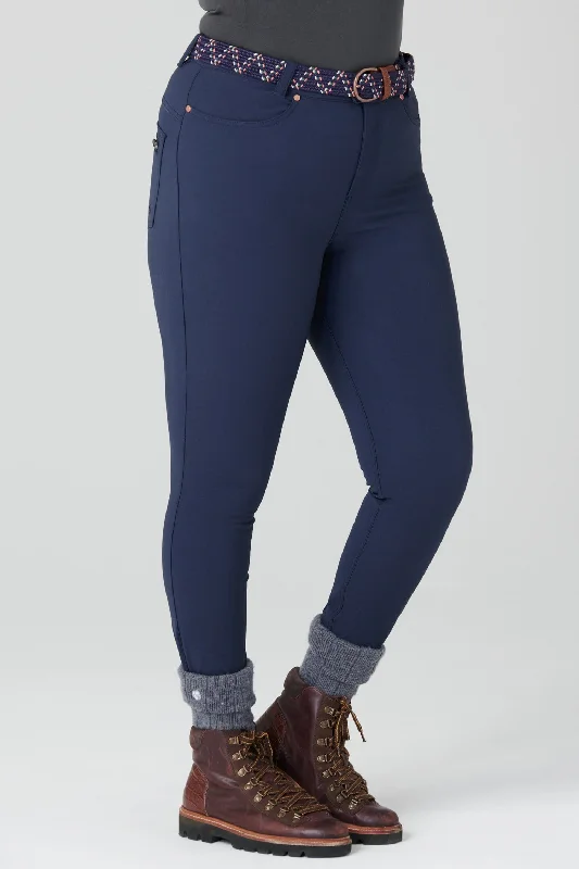 High Abrasion Aventurite Skinny Outdoor Trousers - Midnight Blue