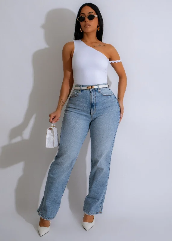 Twisted Harmony Ruched Crop Top White