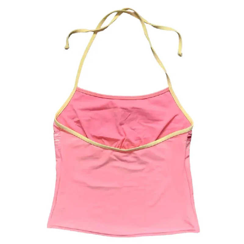 Vintage Pink Car Y2K Halter Top