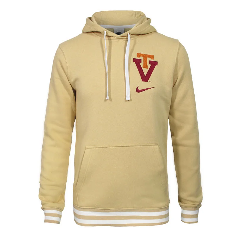 Virginia Tech Retro Vault Campus Athlete Hooded Sweatshirt: Sesame by Nike